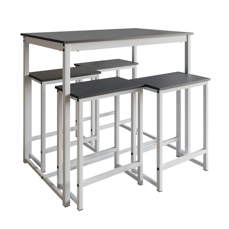 Ensemble de salle à manger 5 pièces en métal élégant CraftPorch