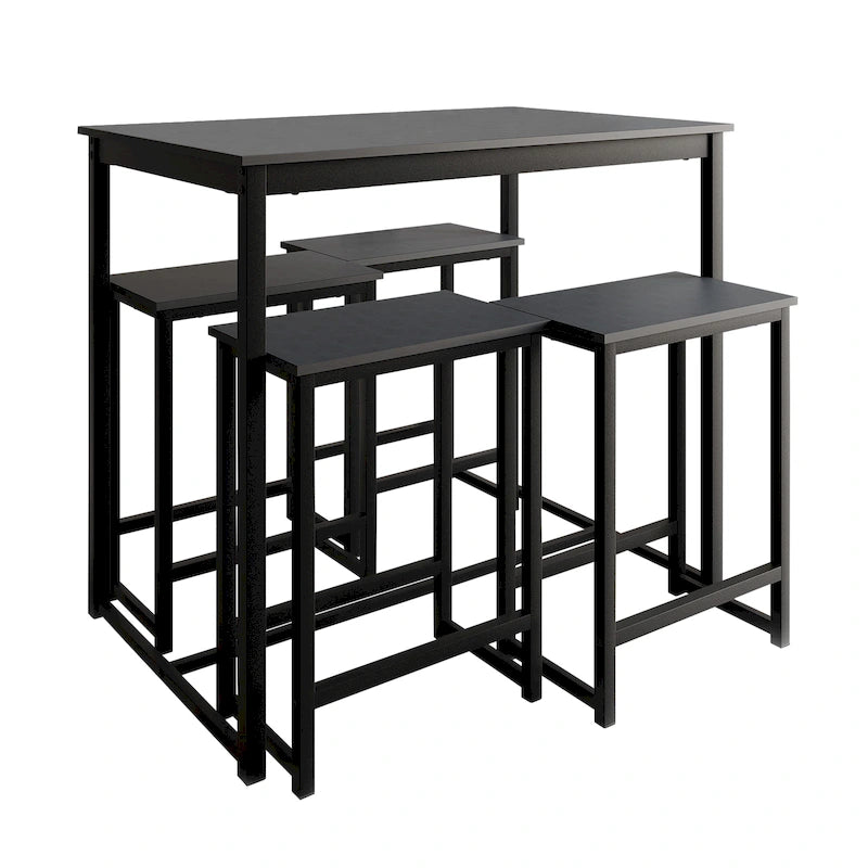 Ensemble de salle à manger 5 pièces en métal élégant CraftPorch