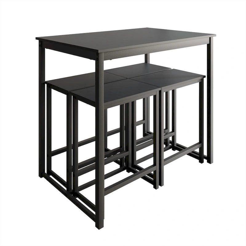 Ensemble de salle à manger 5 pièces en métal élégant CraftPorch