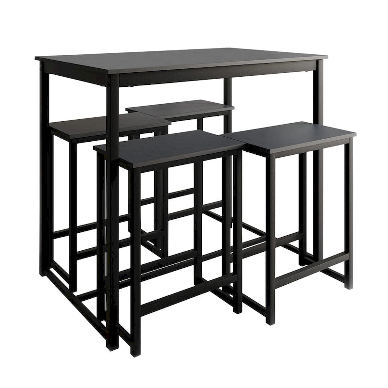 Ensemble de salle à manger 5 pièces en métal élégant CraftPorch