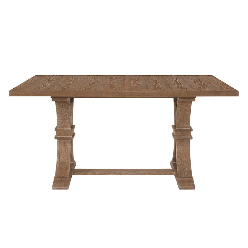 Ensemble de salle à manger 7 pièces Hudson en tissu et bois par Christopher Knight Home