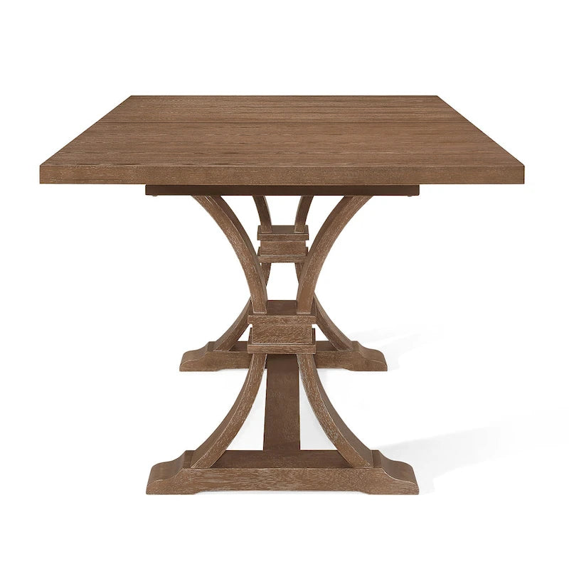 Ensemble de salle à manger 7 pièces Hudson en tissu et bois par Christopher Knight Home