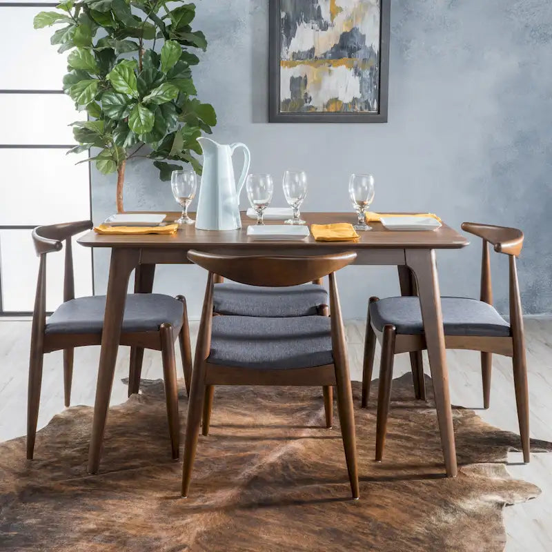 Ensemble de salle à manger 5 pièces Francie Mid-century par Christopher Knight Home