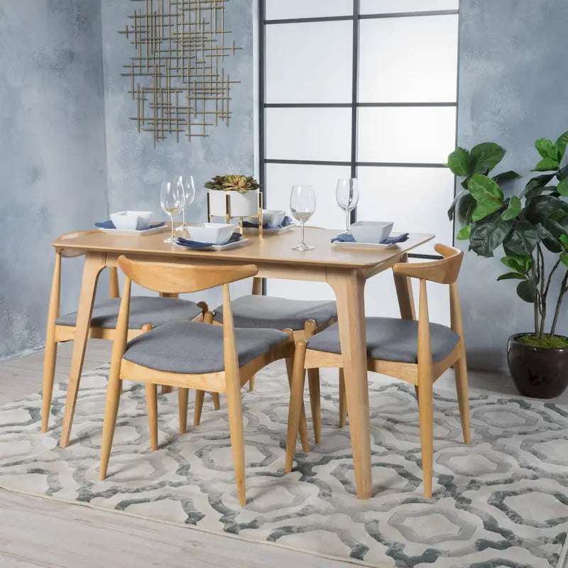 Ensemble de salle à manger 5 pièces Francie Mid-century par Christopher Knight Home