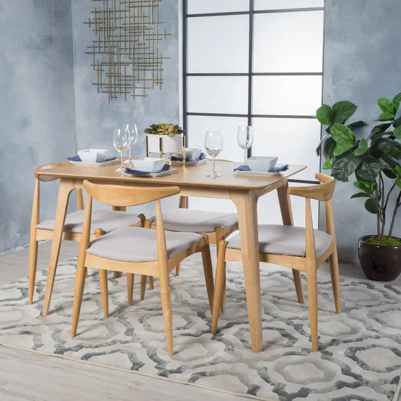 Ensemble de salle à manger 5 pièces Francie Mid-century par Christopher Knight Home