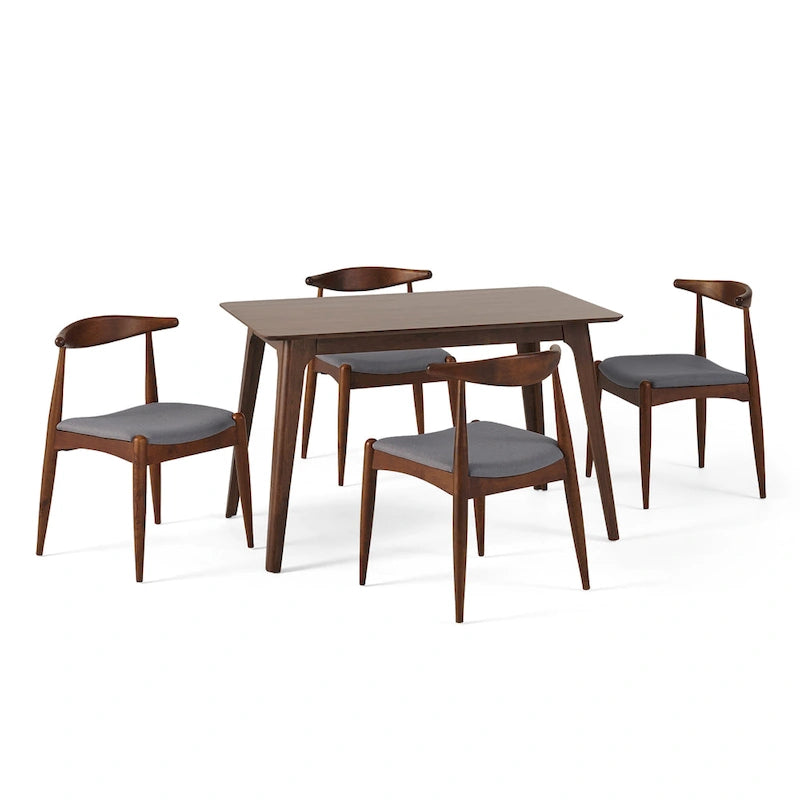Ensemble de salle à manger 5 pièces Francie Mid-century par Christopher Knight Home