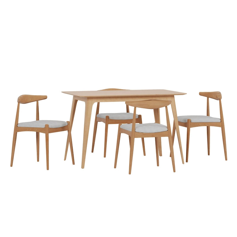 Ensemble de salle à manger 5 pièces Francie Mid-century par Christopher Knight Home