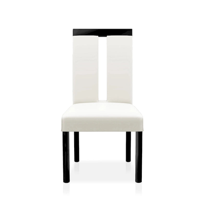 Ensemble de salle à manger 9 pièces Blanton en bois noir de hauteur comptoir par Furniture of America