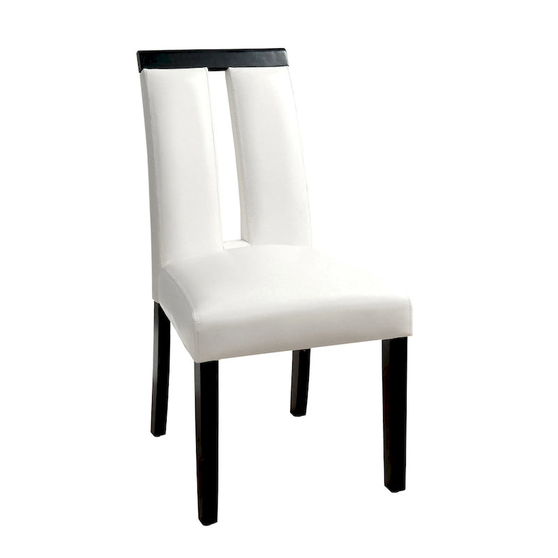 Ensemble de salle à manger 9 pièces Blanton en bois noir de hauteur comptoir par Furniture of America