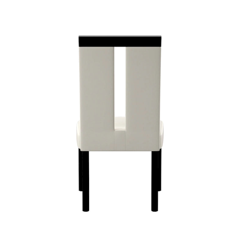 Ensemble de salle à manger 9 pièces Blanton en bois noir de hauteur comptoir par Furniture of America