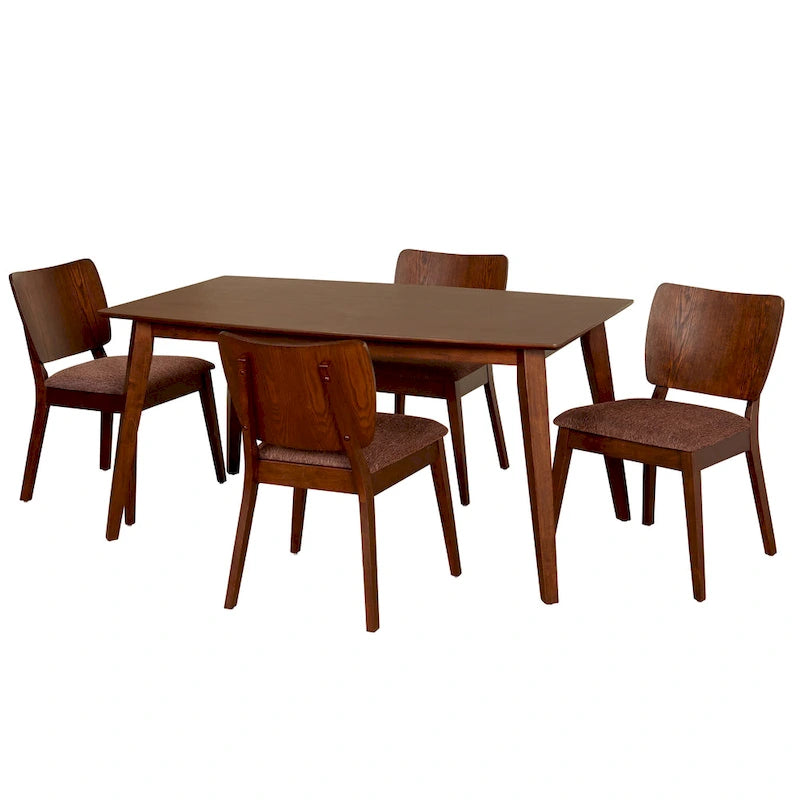 Ensemble de salle à manger 5 pièces Simple Living Bernard Mid-Century