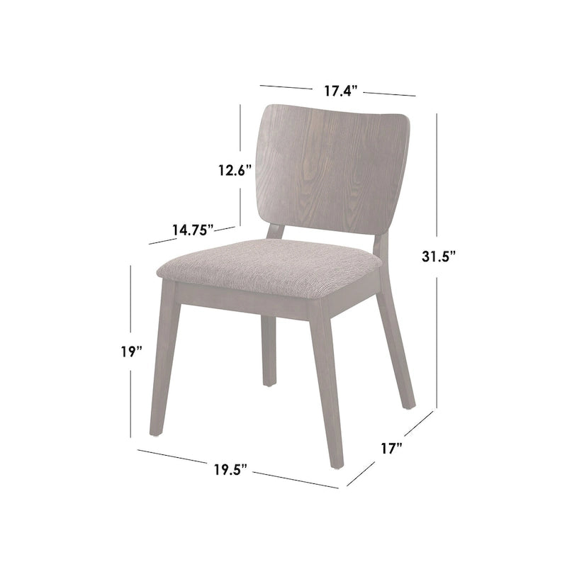 Ensemble de salle à manger 5 pièces Simple Living Bernard Mid-Century