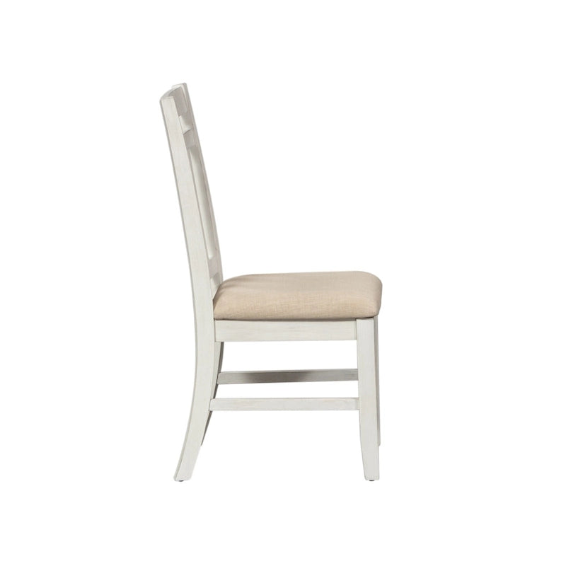 Ensemble de table rectangulaire Summerville Soft White Wash à 5 pièces en bois brossé gris