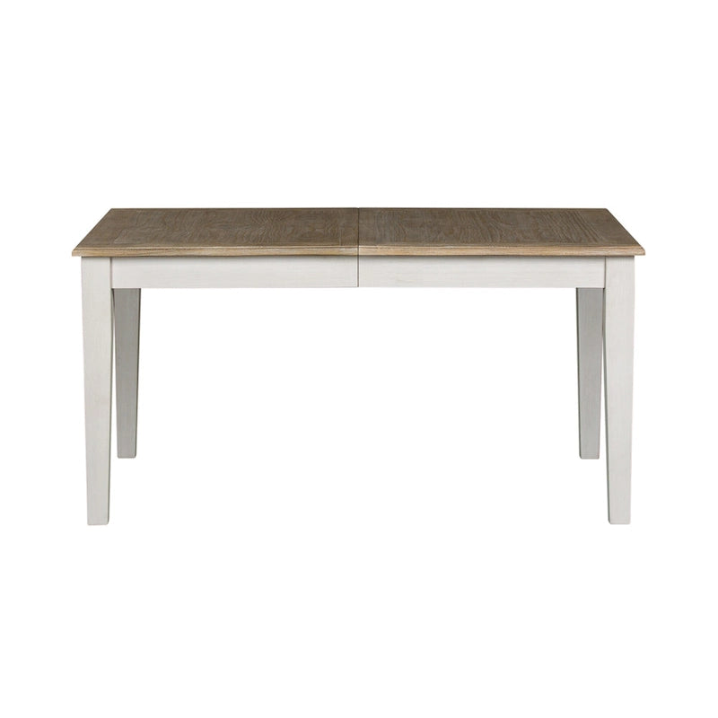 Ensemble de table rectangulaire Summerville Soft White Wash à 5 pièces en bois brossé gris