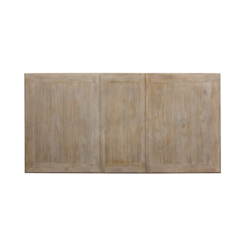 Ensemble de table rectangulaire Summerville Soft White Wash à 5 pièces en bois brossé gris