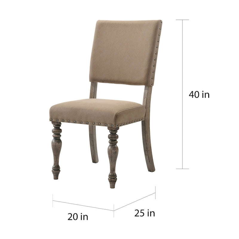 Ensemble de salle à manger 6 pièces Birmingham Nailhead de Roundhill Furniture