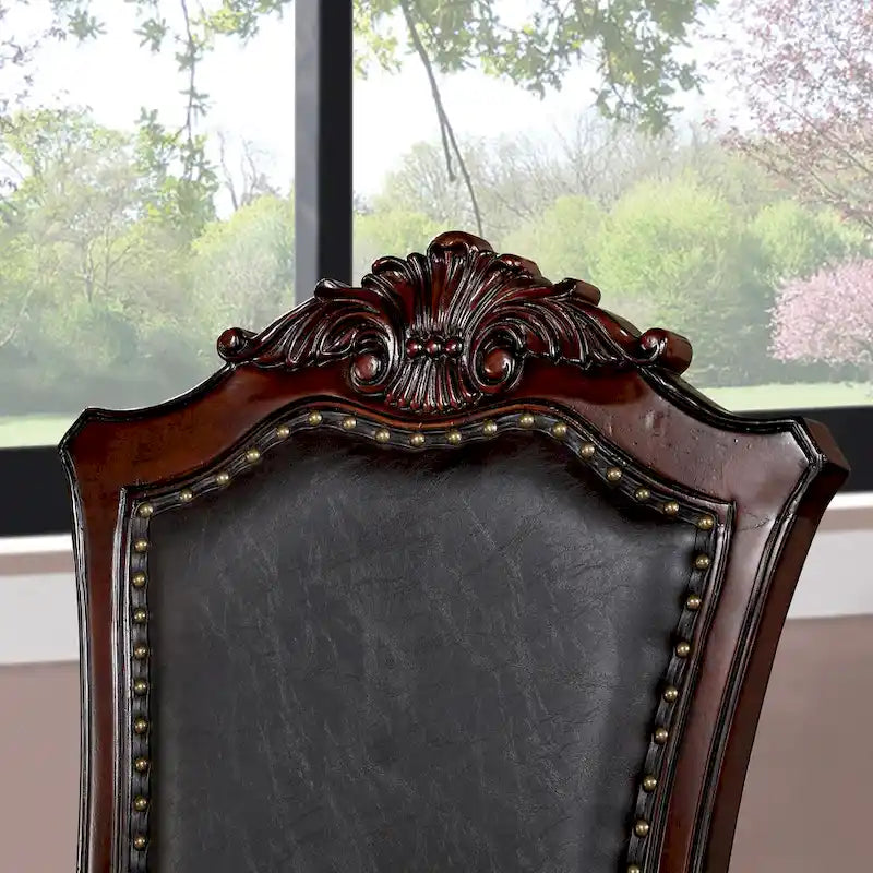Ensemble de salle à manger extensible 7 pièces Baburam Traditional Cherry de Furniture of America