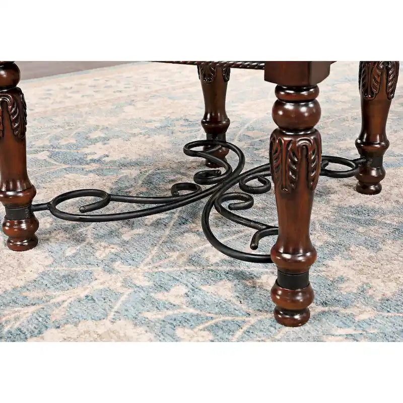 Ensemble de salle à manger extensible 7 pièces Baburam Traditional Cherry de Furniture of America