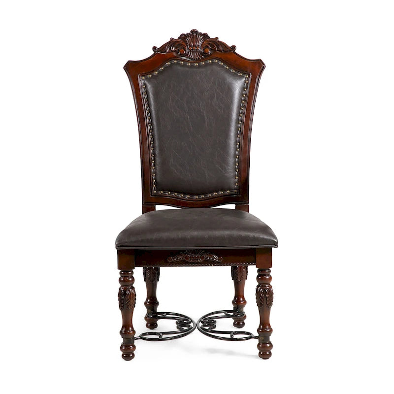 Ensemble de salle à manger extensible 7 pièces Baburam Traditional Cherry de Furniture of America