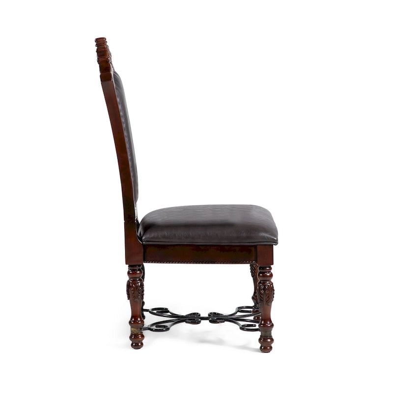 Ensemble de salle à manger extensible 7 pièces Baburam Traditional Cherry de Furniture of America