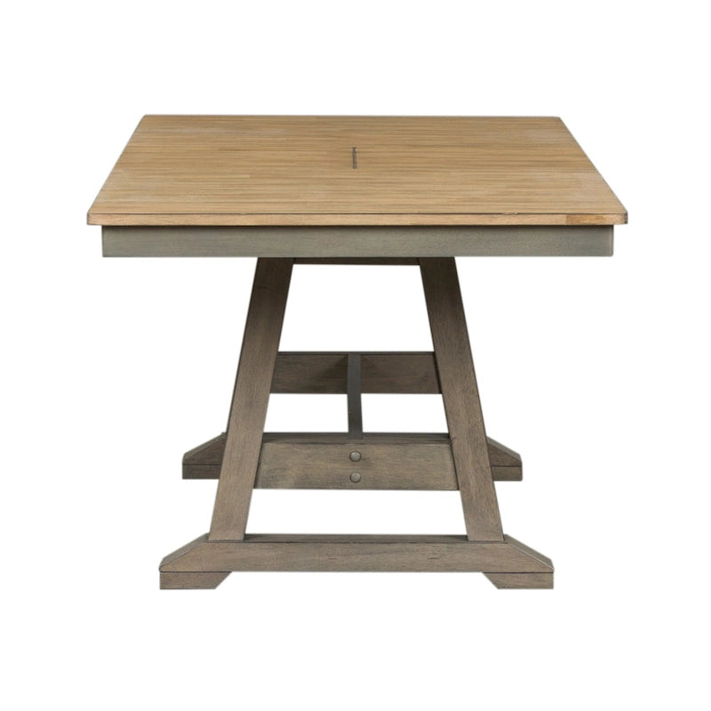 Ensemble de table à tréteaux 5 pièces Lindsey Farm gris et grès