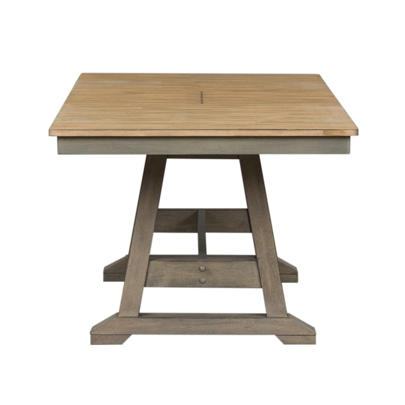 Ensemble de table à tréteaux 5 pièces Lindsey Farm gris et grès