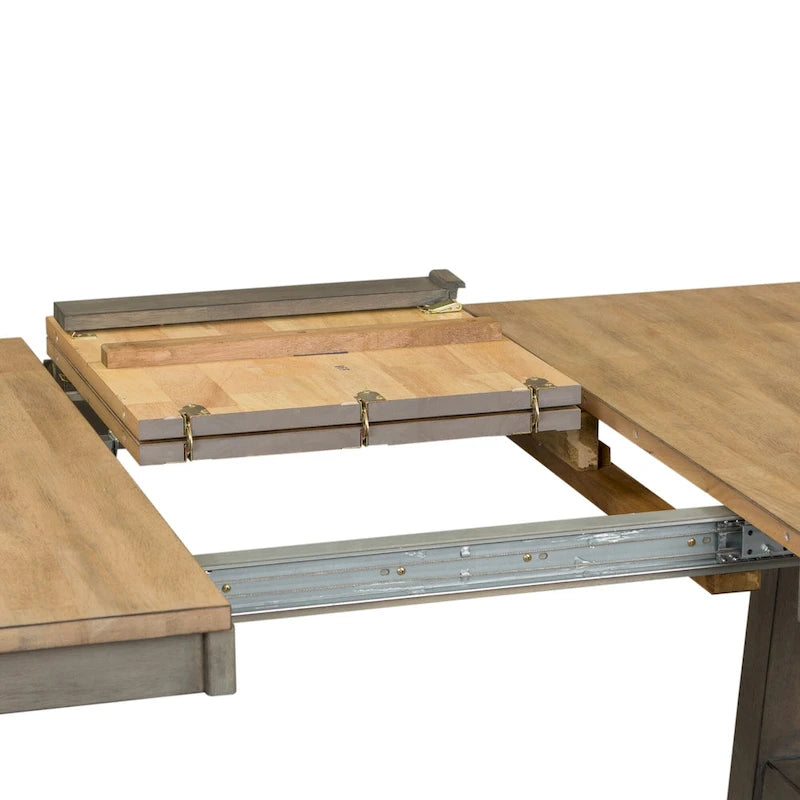 Ensemble de table à tréteaux 5 pièces Lindsey Farm gris et grès
