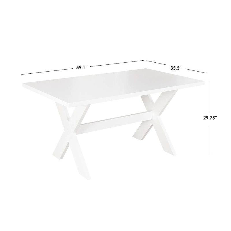 Ensemble de salle à manger 4 pièces Sumner Simple Living avec banc