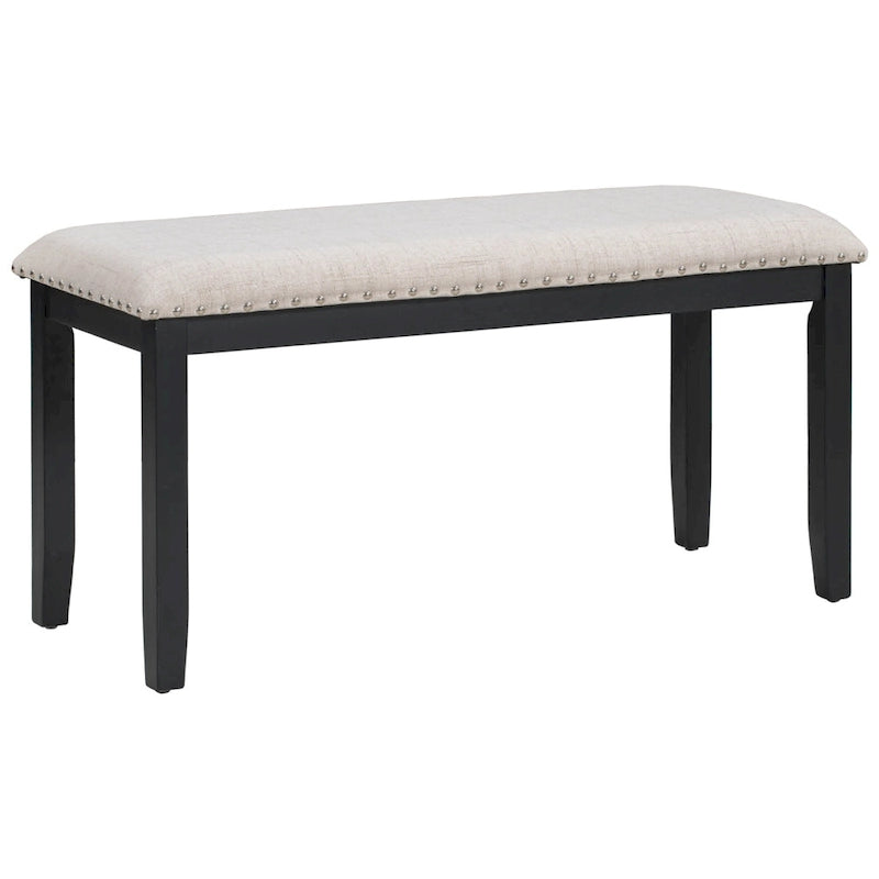 Ensemble de salle à manger 6 pièces avec table à plateau en placage marbré