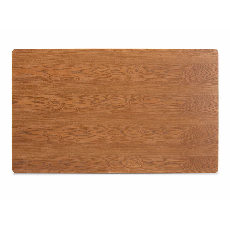 Ensemble de salle à manger 5 pièces en tissu gris et bois de noyer Odessa