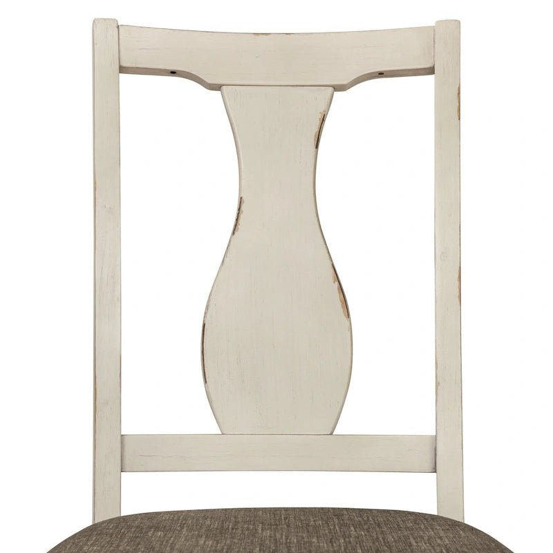 Ensemble de salle à manger 5 pièces Merichleri en bois blanc antique hauteur comptoir par Copper Grove