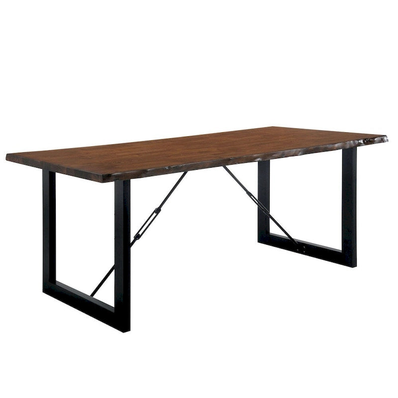 Ensemble de salle à manger 7 pièces en bois massif de noyer rustique par Furniture of America