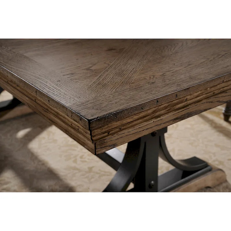 Ensemble de salle à manger 9 pièces avec table à rallonge amovible Birmingham de Roundhill Furniture