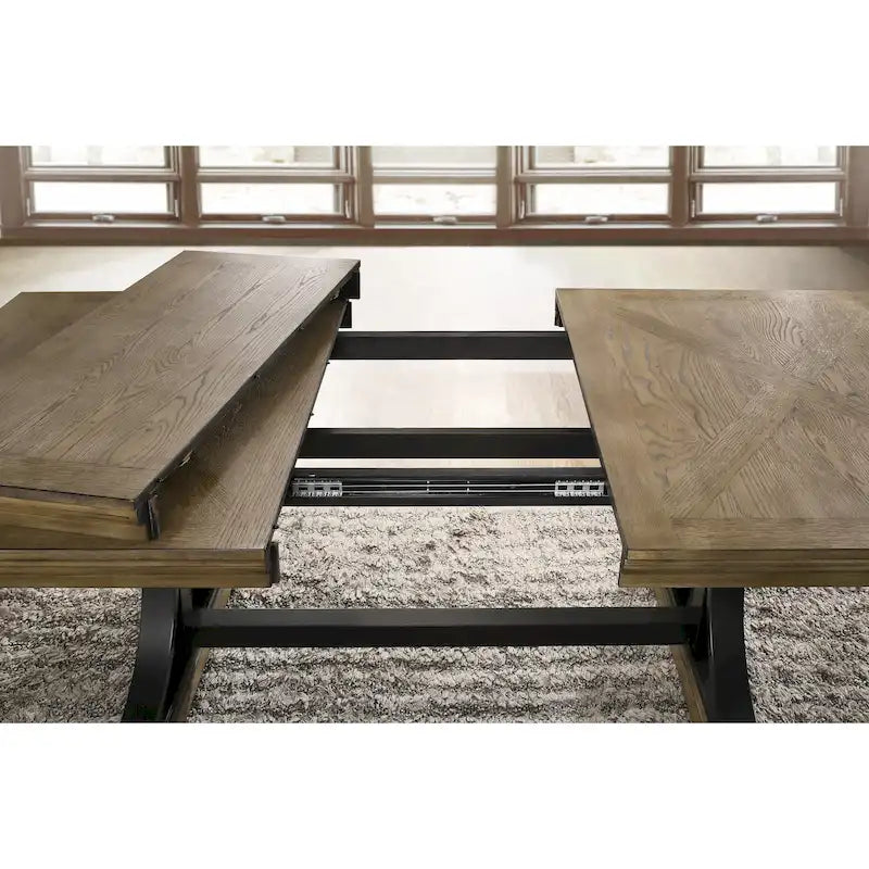 Ensemble de salle à manger 9 pièces avec table à rallonge amovible Birmingham de Roundhill Furniture