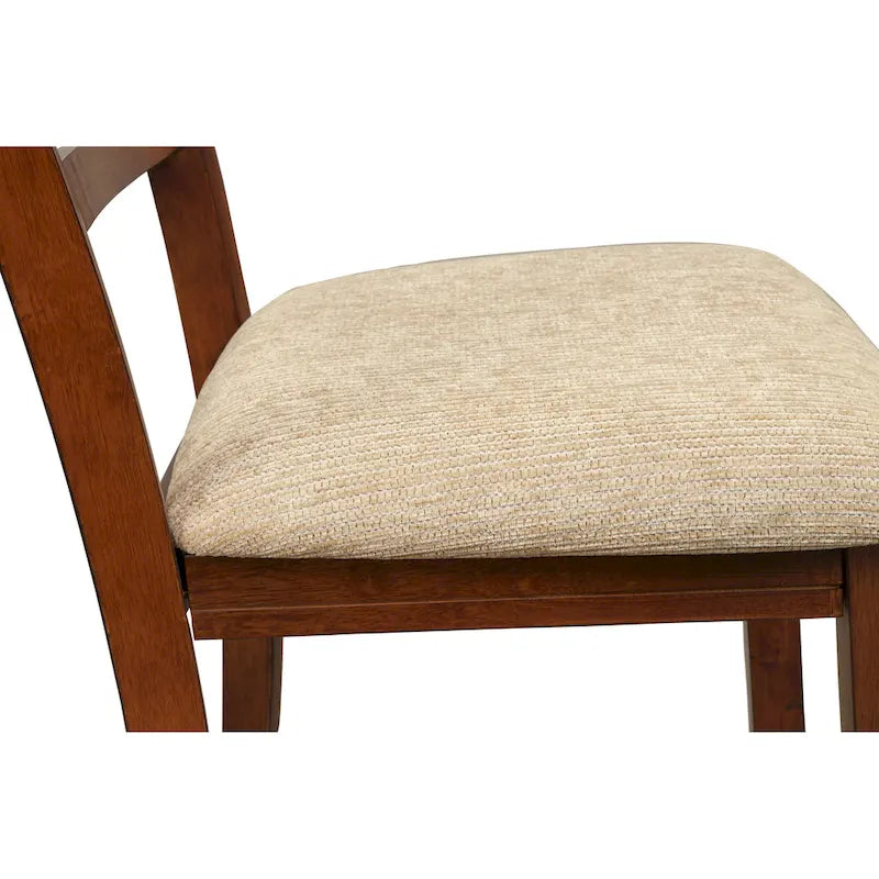 Ensemble de salle à manger 9 pièces Roundhill Furniture Karven en bois, table à manger à tréteaux extensible avec 8 chaises, noyer foncé