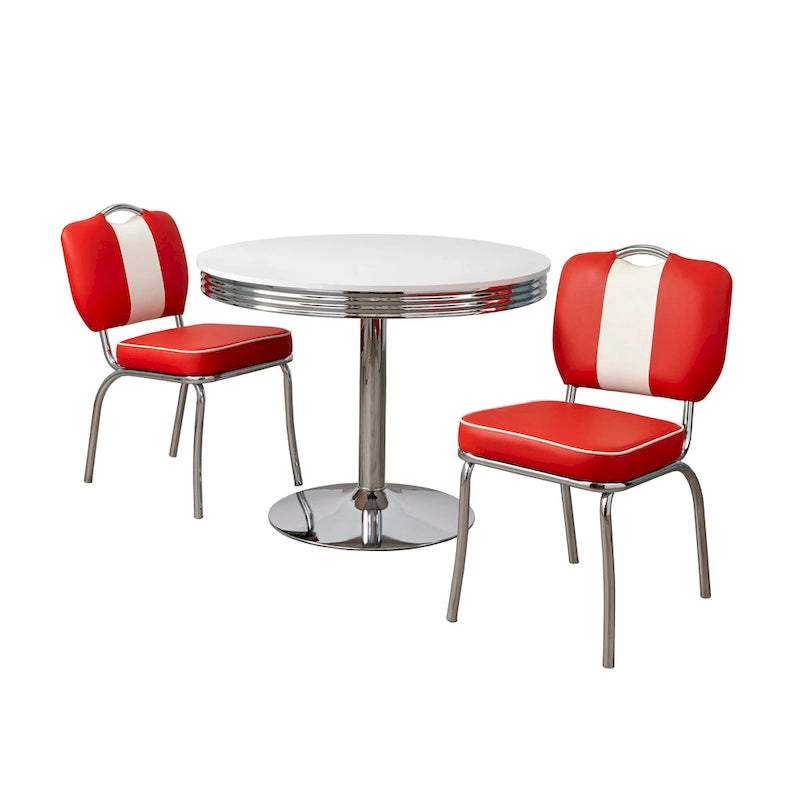 Ensemble de salle à manger rétro 3 pièces Simple Living Raleigh