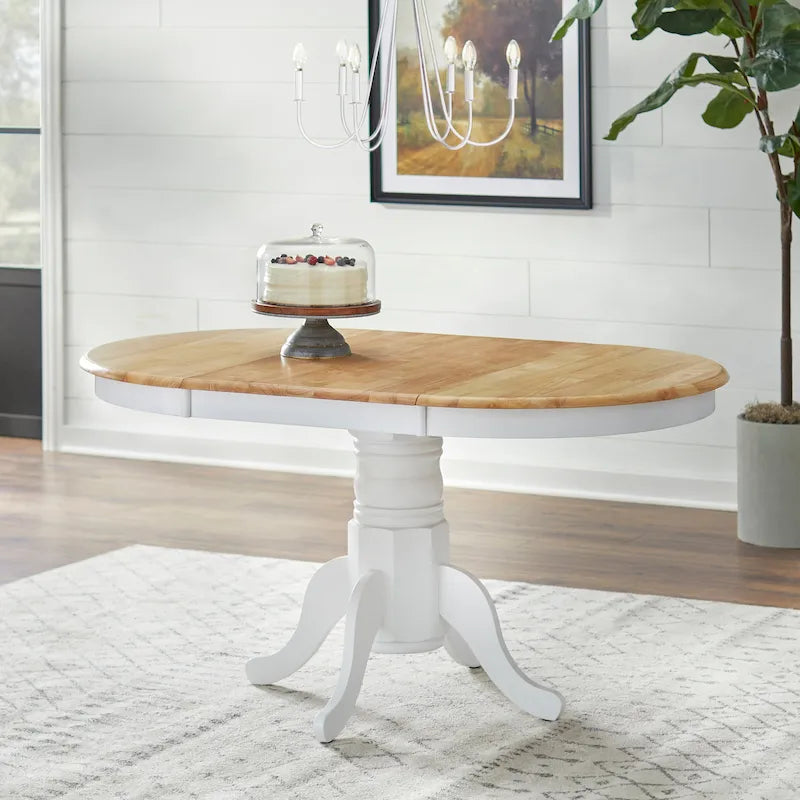 Ensemble de salle à manger en bois massif 5 pièces Simple Living Carolina avec rallonge