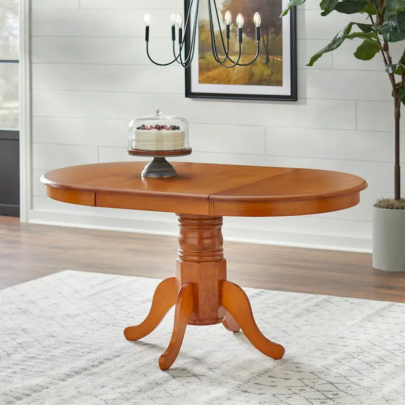Ensemble de salle à manger en bois massif 5 pièces Simple Living Carolina avec rallonge