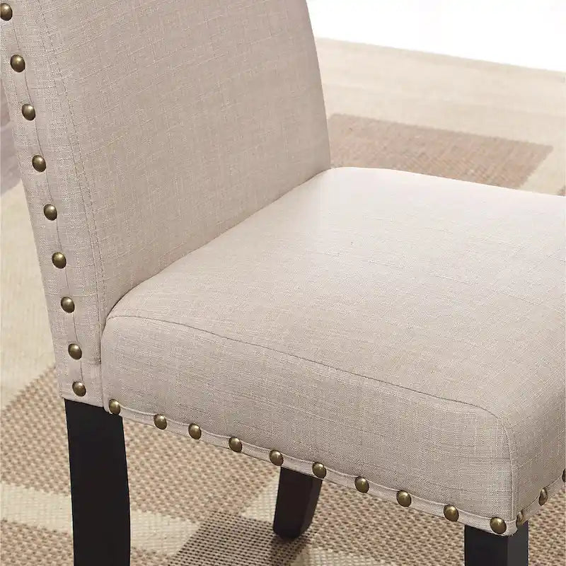 Roundhill Furniture Muzzi Ensemble de salle à manger contemporain 6 pièces, table de salle à manger avec 4 chaises élégantes et un banc