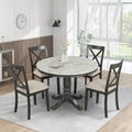 Ensemble table et 4 chaises de salle à manger, 5 pièces
