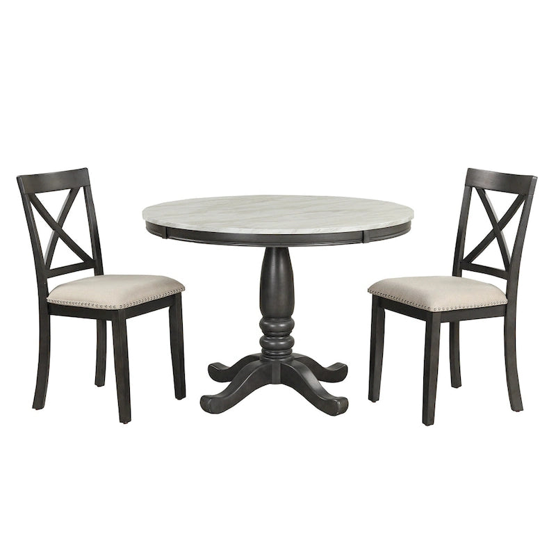 Ensemble table et 4 chaises de salle à manger, 5 pièces