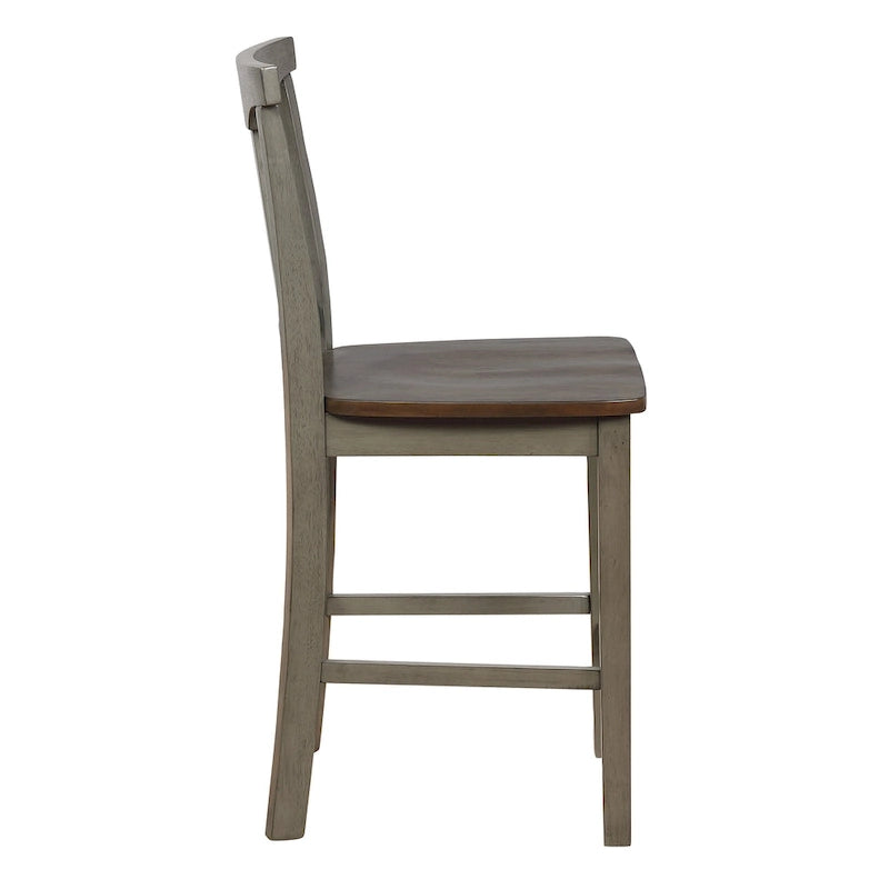 L'ensemble de salle à manger 5 pièces The Gray Barn Simmons blanc antique et marron