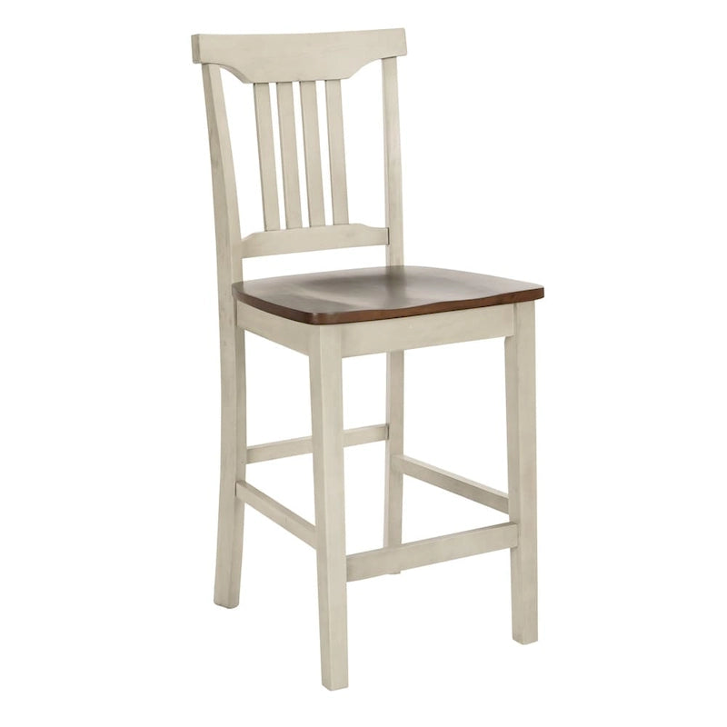 L'ensemble de salle à manger 5 pièces The Gray Barn Simmons blanc antique et marron
