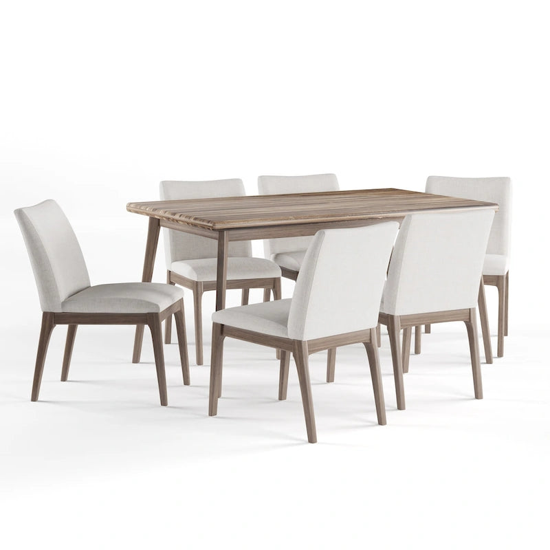 Ensemble de salle à manger 7 pièces Carson Carrington Lulea Mid-century