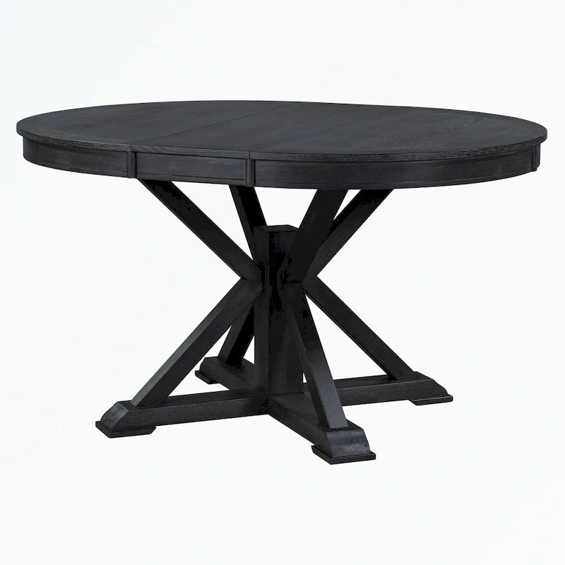 Ensemble table à manger avec table extensible et 4 chaises rembourrées