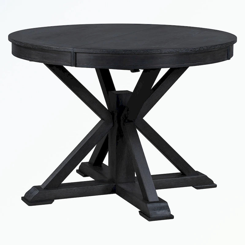 Ensemble table à manger avec table extensible et 4 chaises rembourrées