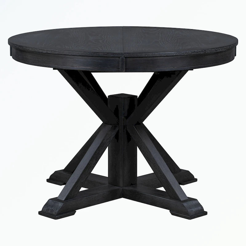 Ensemble table à manger avec table extensible et 4 chaises rembourrées