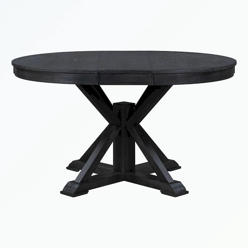 Ensemble table à manger avec table extensible et 4 chaises rembourrées