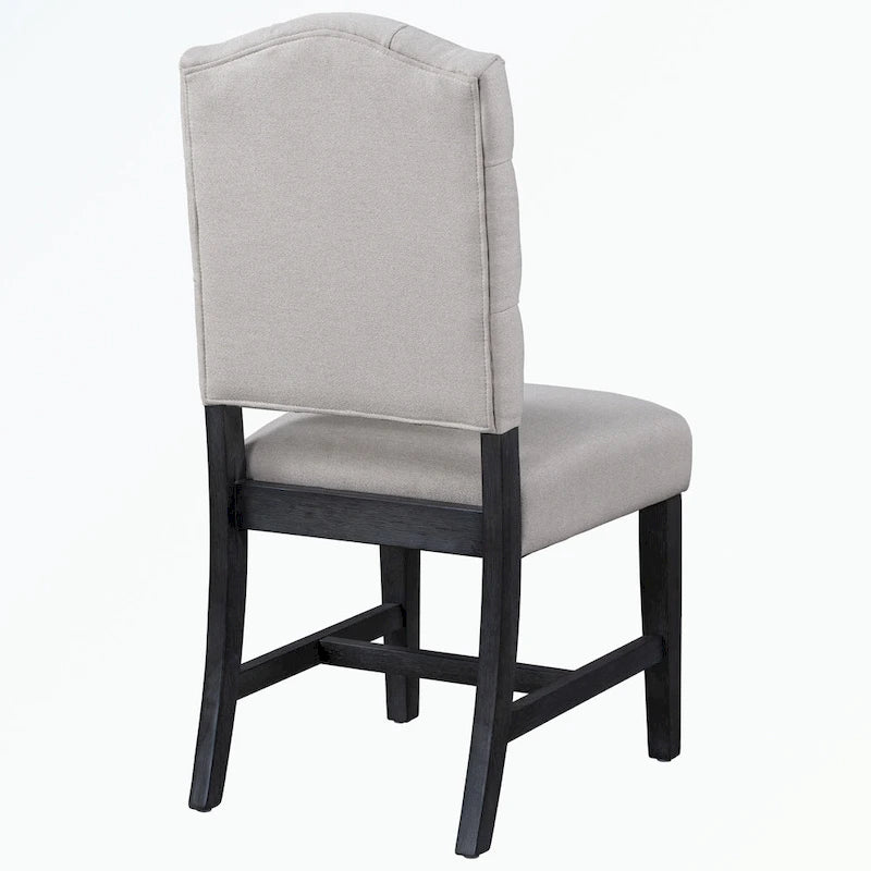 Ensemble table à manger avec table extensible et 4 chaises rembourrées