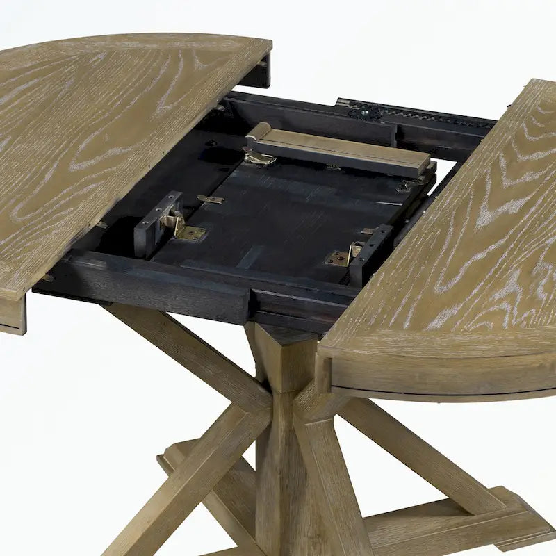 Ensemble table à manger avec table extensible et 4 chaises rembourrées